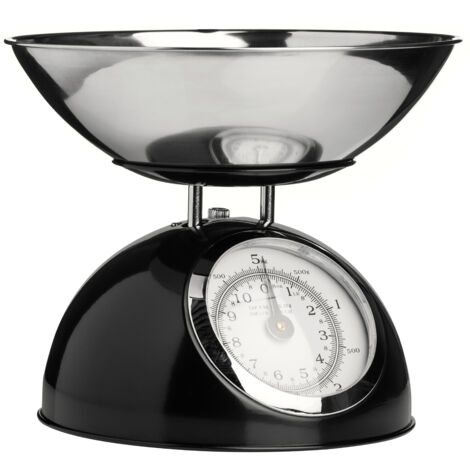 Premier Housewares Black Half Circle Design Kitchen Scale - 5kg