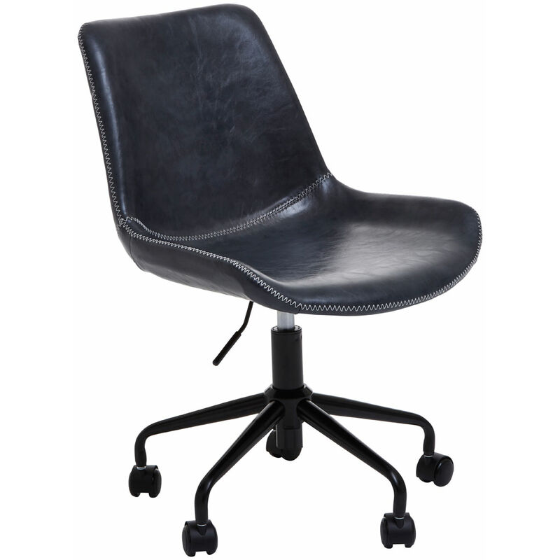 Premier Housewares Bloomberg Grey Leather Chair