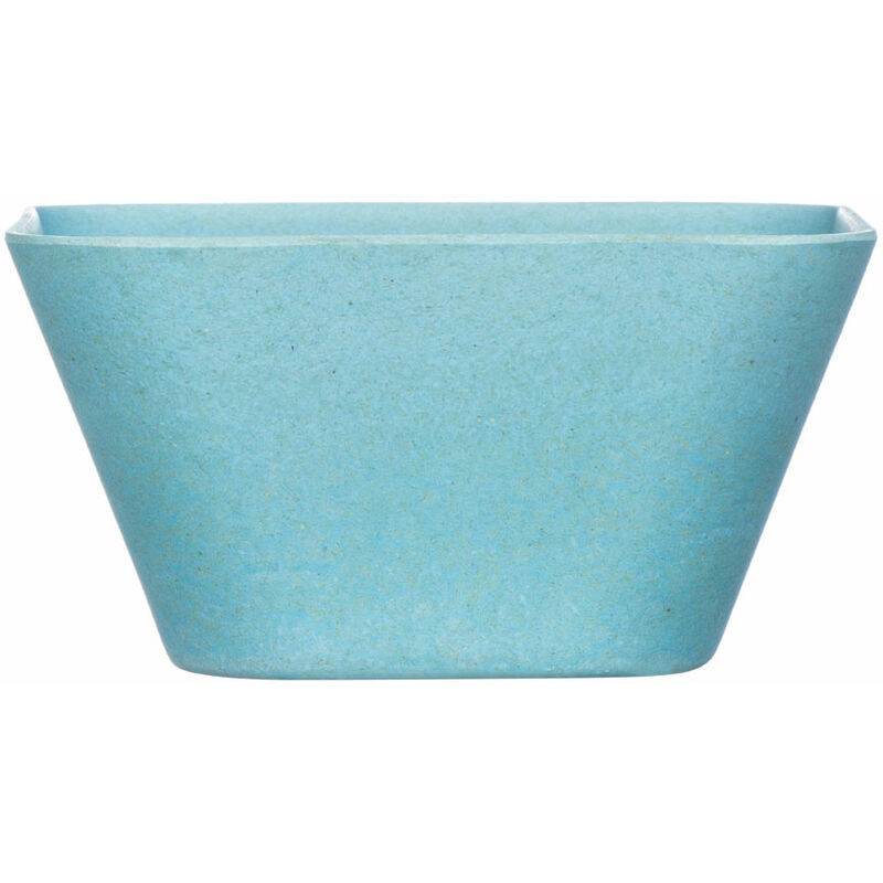 Premier Housewares Blue Bowl Bamboo Fibre Serving Bowls / Salad Bowl Ideal For Fruit Cereal Pasta Bowl Square Shape Decorative Bowl 15 x 8 x 15
