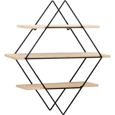Premier Housewares Brixton 3 Tier Rhombus Shelves