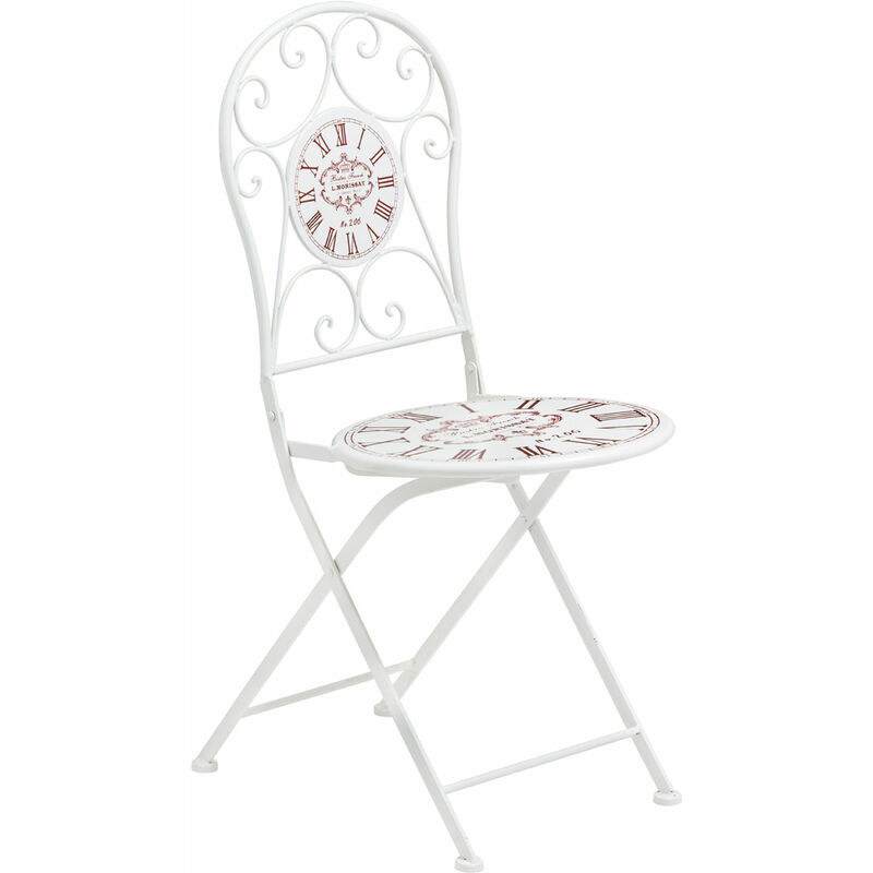 Cafe Cassis Cream Powder Coated Metal Chair - Premier Housewares
