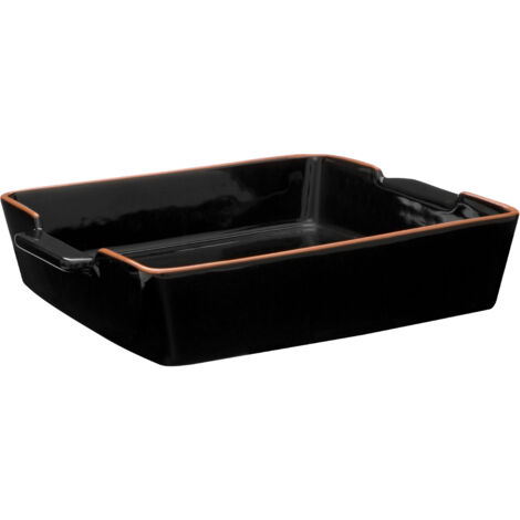 Premier Housewares Calisto Square Black Glazed Baking Dish