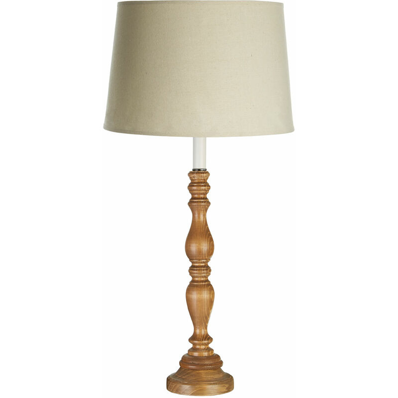 Premier Housewares - Candle Table Lamp with Round Base