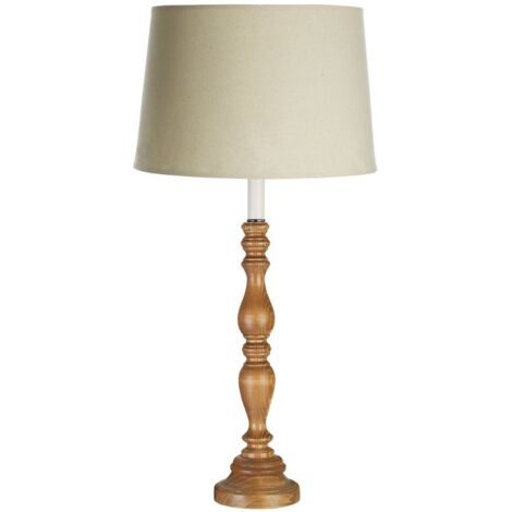 Premier Housewares Candle Table Lamp with Round Base