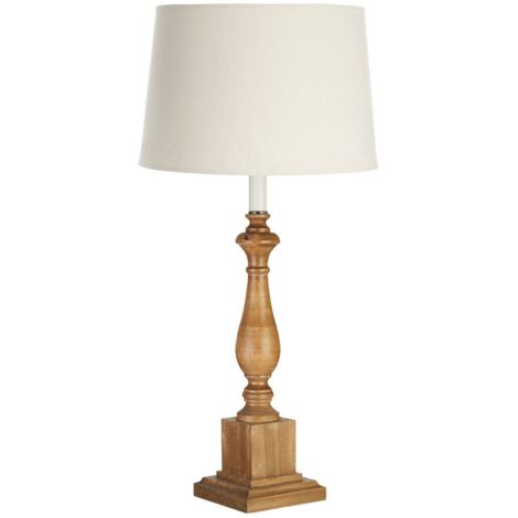 Premier Housewares Candle Table Lamp with Square Base