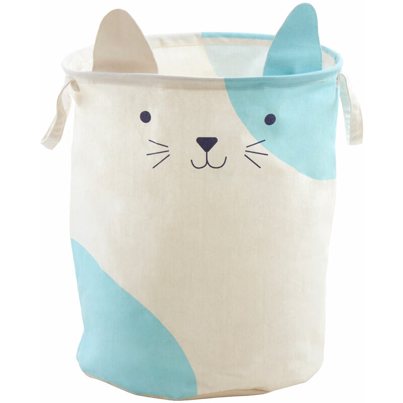 Cat Face Laundry Bag Collapsible Laundry Basket With Handles Foldable Laundry Storage Basket Organiser Basket For Kids And Adults 38 x 48 x 38