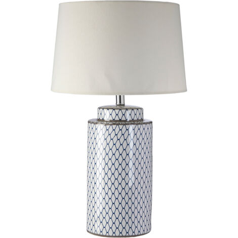 Premier Housewares Ceramic Table Lamp / Cream Shade