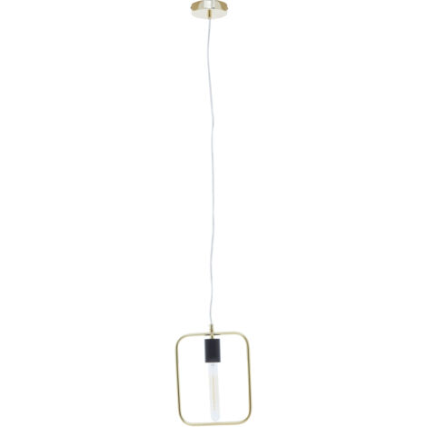Premier Housewares Chandelier / Ceiling Light Black And Gold Pendant Lights For Ceiling / Hallway / Living Room Tubular Bulb Lighting For Halls / Bedroom 5 x 150 x 20