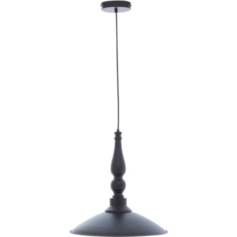 Premier Housewares Chandelier / Ceiling Light Large Black And Gold Pendant Lights For Ceiling / Hallway / Living Room Robust Metal Hanging Lighting For Halls / Bedroom 39 x 168 x 39