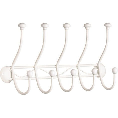 Premier Housewares Chic Wall Screw Fixing 10 Hook Hanger