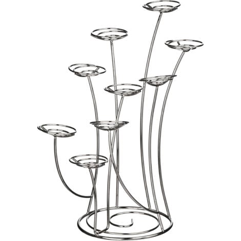 Premier Housewares Chrome 9 Cup Cake Stand