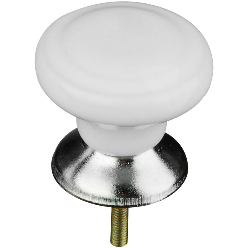 Premier Housewares - Classic Design White Ceramic Drawer Knobs