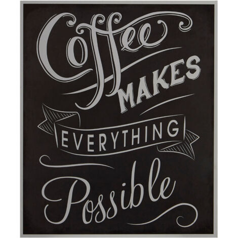 Premier Housewares Coffee Makes Everything Wall Plaque