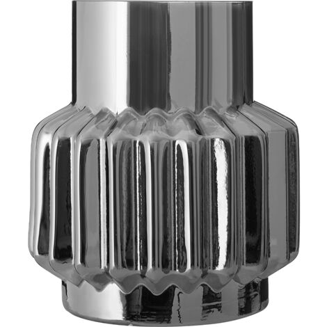 Premier Housewares Complements Small Onice Silver Glass Vase