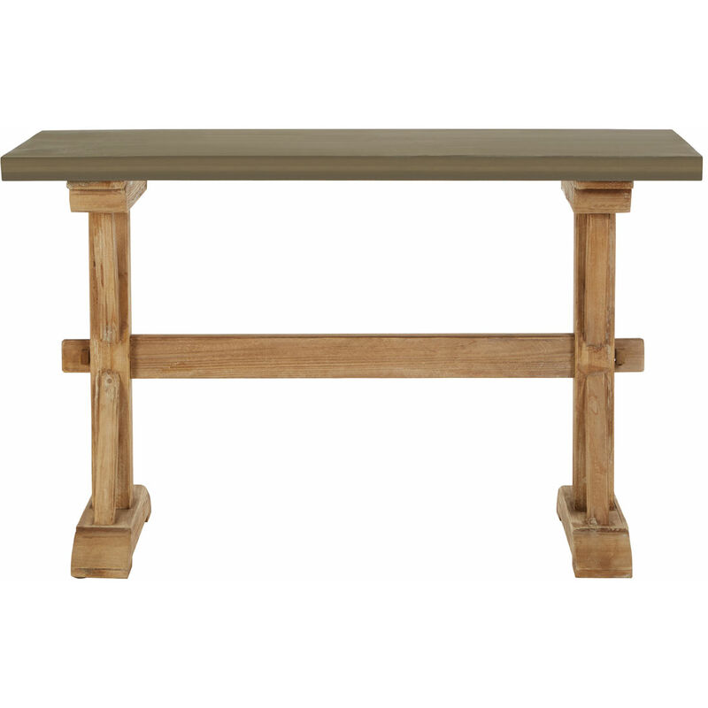 Console Table Natural Console Table Narrow Wooden Base Hallway Table Grey Console Tables Console Tables For Hallway Slim Hall Table - Premier