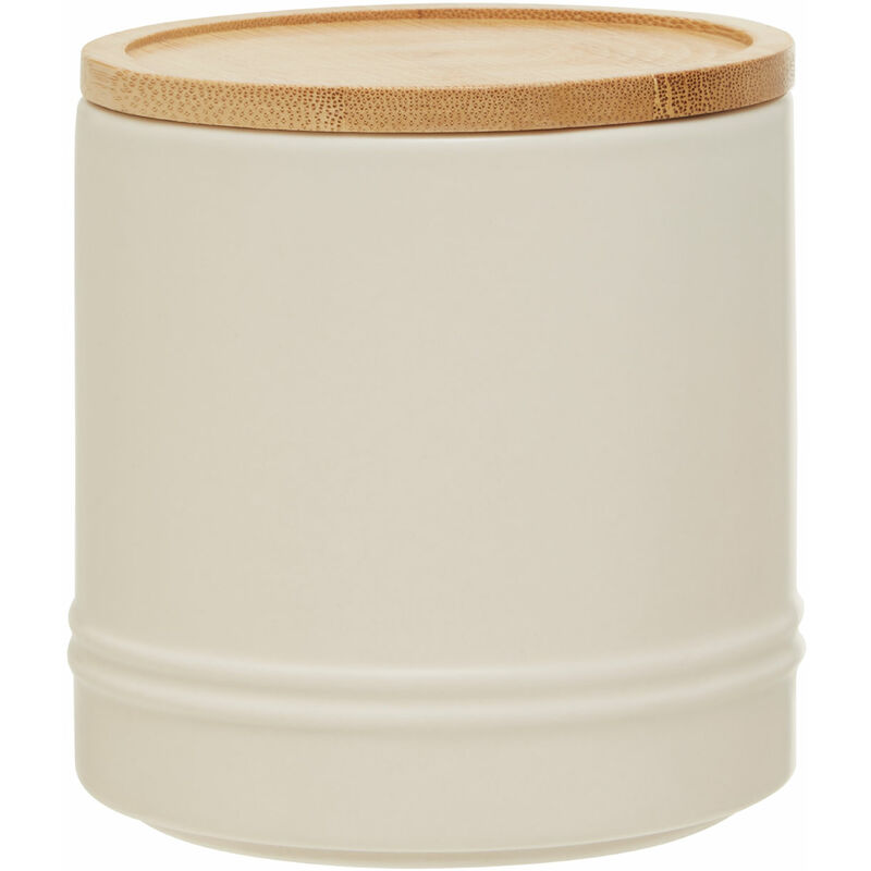 Cream Canister Storage Containers For Kitchen Plain Items Tea Sugar Canister And More Storage Jars 11 x 11 x 11 - Premier Housewares