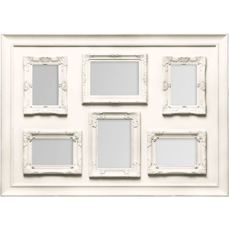 Premier Housewares Cream Contemporary 6 Photo Frame