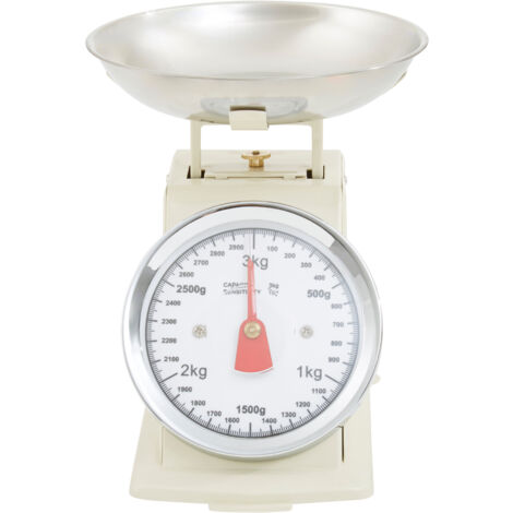 Premier Housewares Cream Kitchen Scale