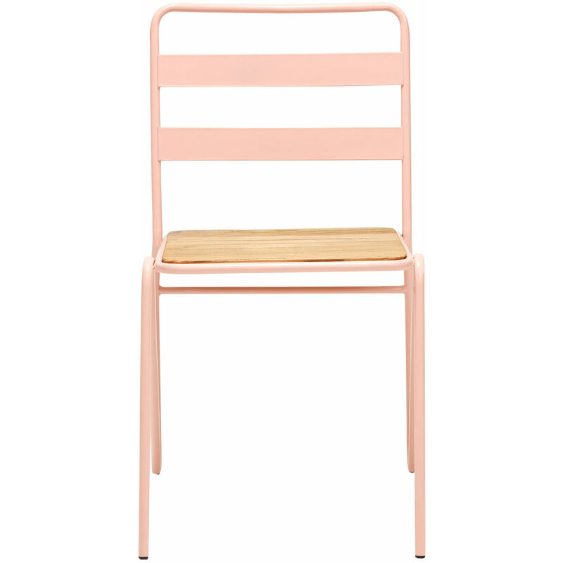 Premier Housewares - District Pink Metal Chair