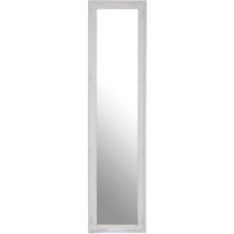 Premier Housewares Elizabeth White Wood Floor Standing Mirror