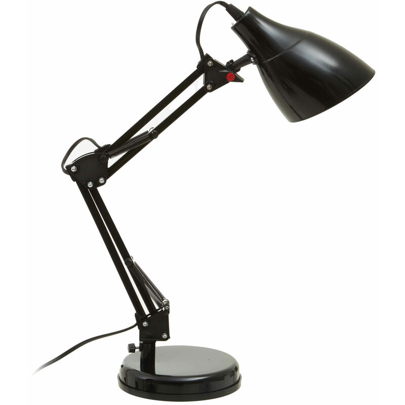 Premier Housewares - Finley Black Desk Lamp