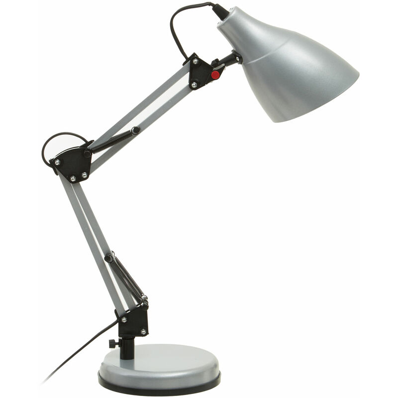 Premier Housewares - Finley Silver Desk Lamp