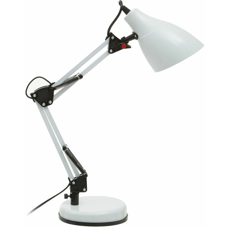 Premier Housewares - Finley White Desk Lamp