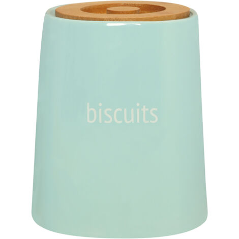 Premier Housewares Fletcher Blue Ceramic Biscuit Canister