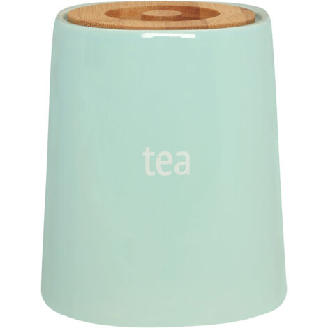 Premier Housewares Fletcher Blue Ceramic Tea Canister