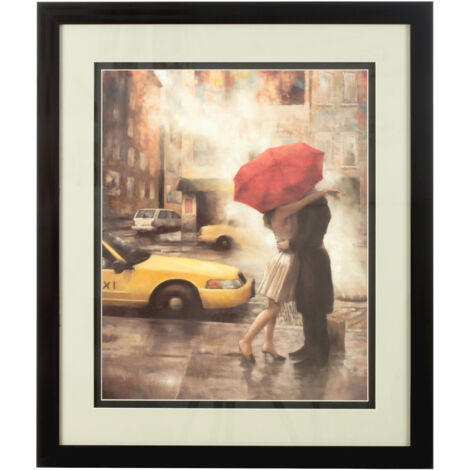 Premier Housewares Framed Couple Under Umbrella Wall Art