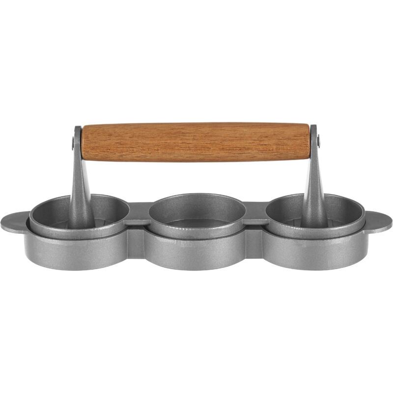 Premier Housewares From Scratch Non Stick Triple Mini Hamburger Press in Light Brown