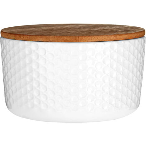 Premier Housewares Geome Dolomite and White Mod Storage Canister