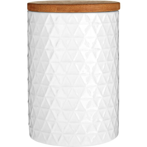 Premier Housewares Geome Dolomite and White Tri Canister