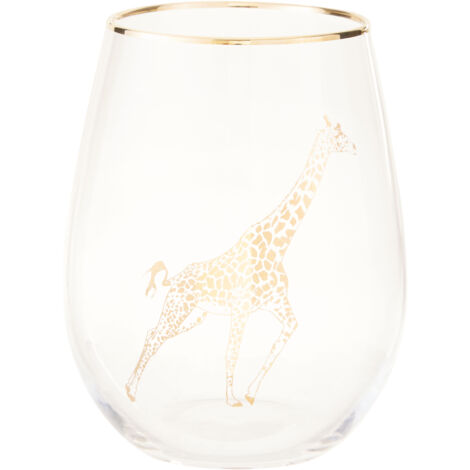 Premier Housewares Giraffe Stemless Wine Glass