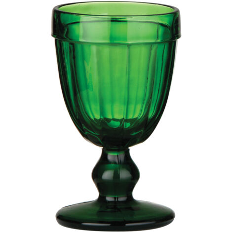 Premier Housewares Glass Green Sundae Goblet