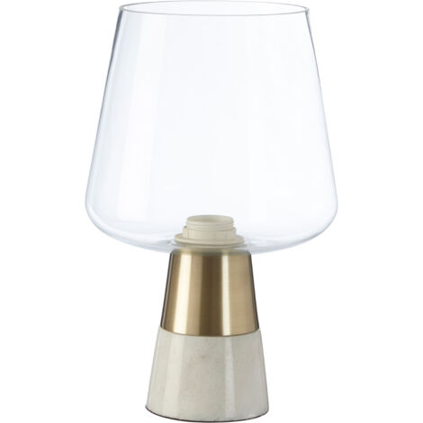 Premier Housewares Glass Shade Edison Lamp