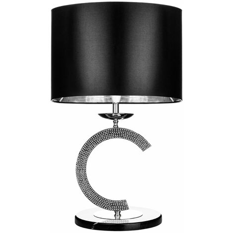 Premier Housewares Glittering C Table Lamp
