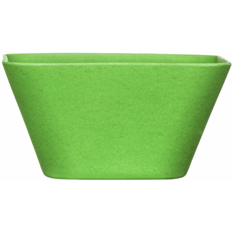 Premier Housewares Green Bowl Bamboo Fibre Serving Bowls / Salad Bowl Ideal For Fruit Cereal Pasta Bowl Square Shape Decorative Bowl 15 x 8 x 15