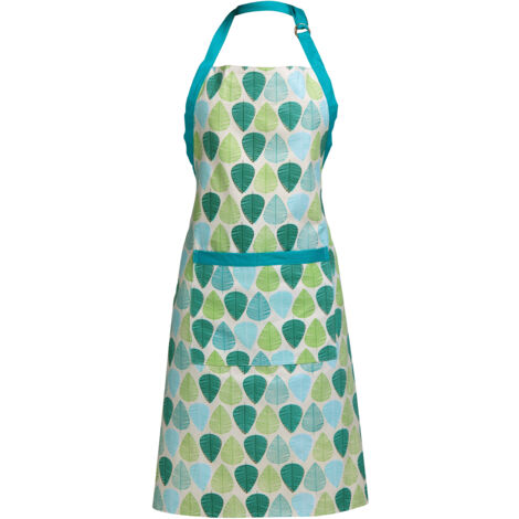 Premier Housewares Green Printed Base Leaf Apron