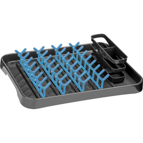 Premier Housewares Grey and Blue Dish Drainer