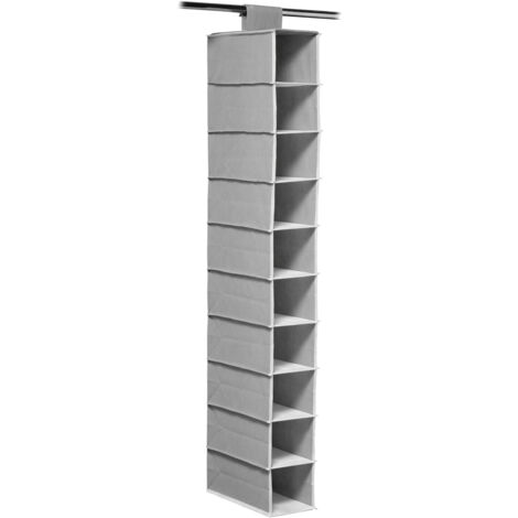 Premier Housewares Grey and White Trim Shoe Organiser