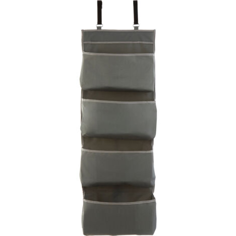 Premier Housewares Grey Polyester Over Door Hanging Organiser