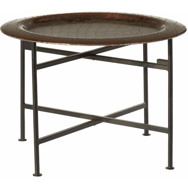 Premier Housewares - Hege Small Copper and Black Side Table