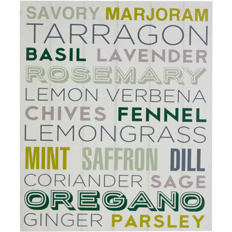 Premier Housewares Herbs Design Plaque Herbs