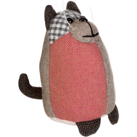 Premier Housewares Heritage Small Brown Cat Door Stop