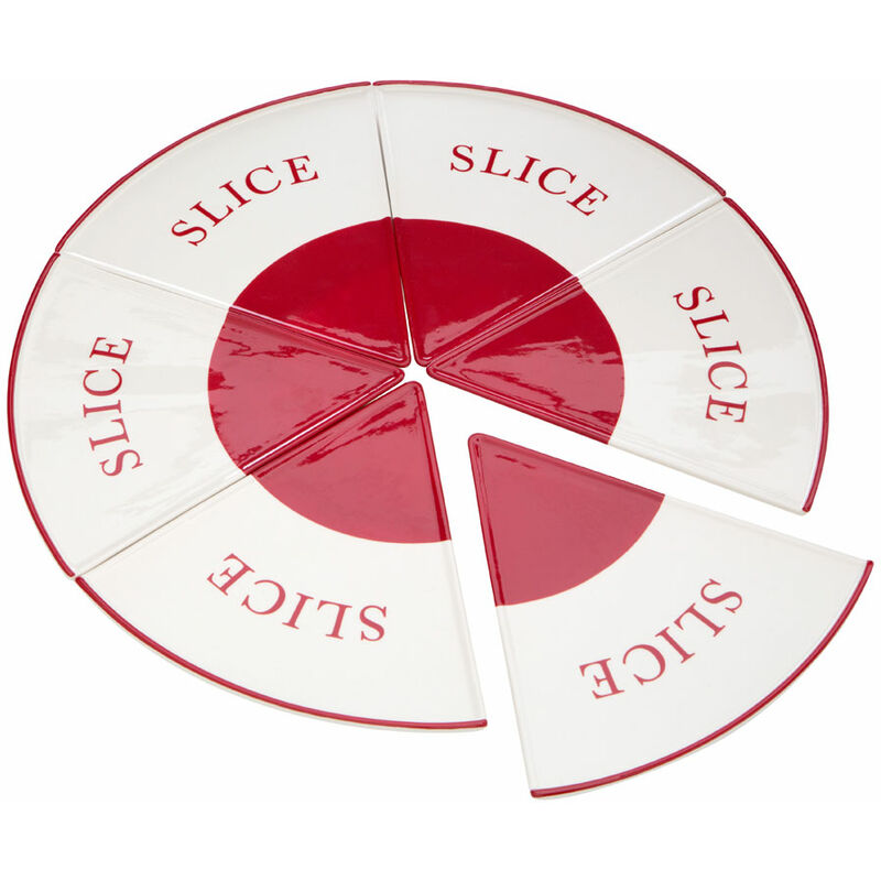 Hollywood Pizza 6 Slice Plates - Premier Housewares
