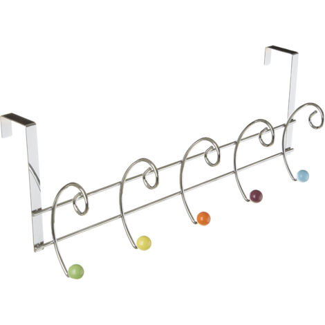 Premier Housewares Hook Over Door Multi-coloured 10 Hook Hanger