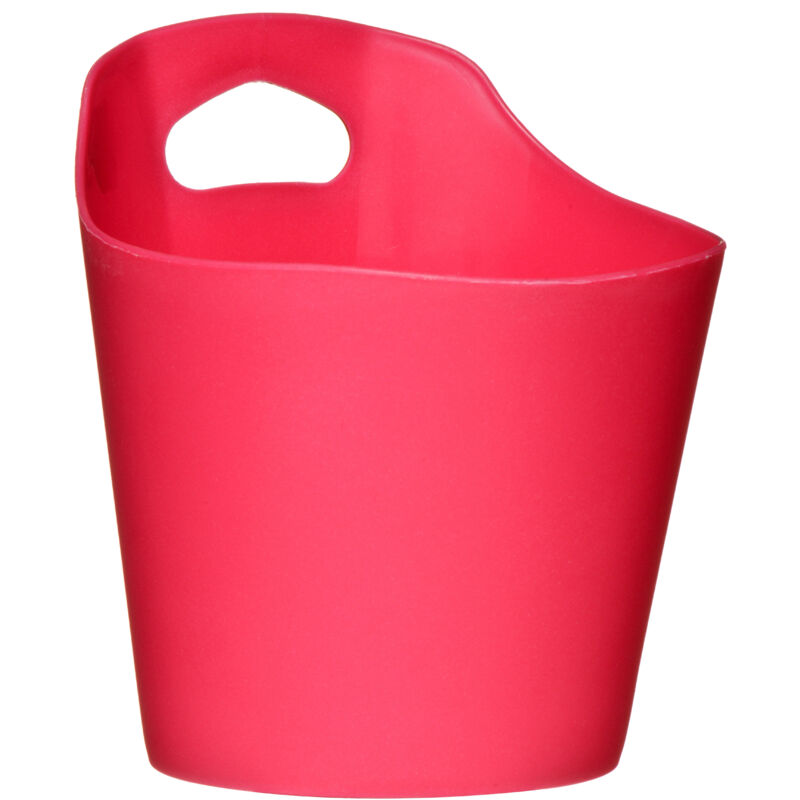 Orsina Captivating Hot Pink Plastic Storage Caddy, Radiant Storage Basket, Utility Basket, Multi-Purpose Container