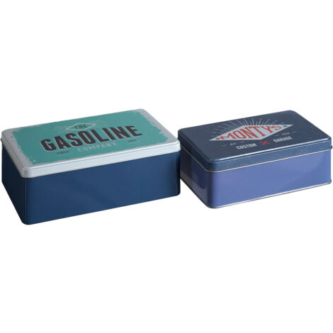 Premier Housewares Hot Rod Storage Tins - Set of 2
