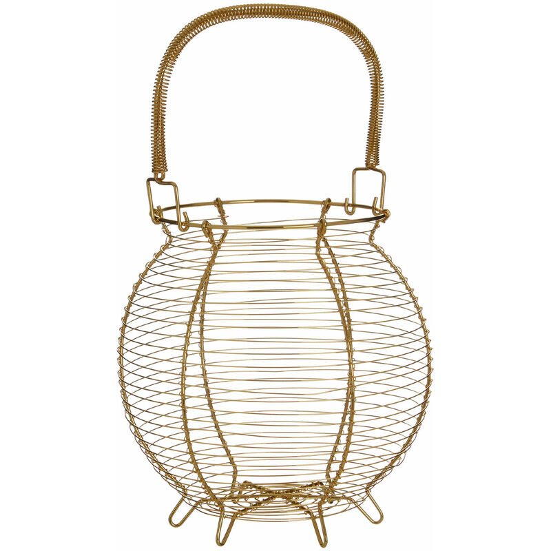 Hygge Gold Finish Egg Basket - Premier Housewares